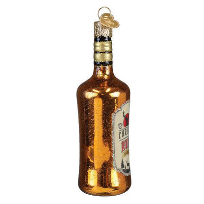 Ornament - Blown Glass - Rum Bottle