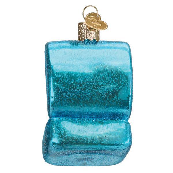 Ornament - Blown Glass - Something Blue Ring Box