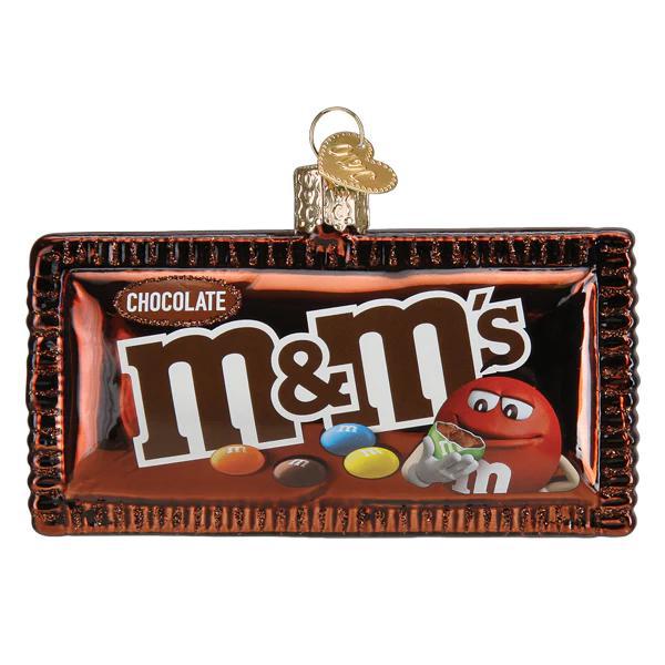 Ornament - Blown Glass - M&M's Milk Chocolate