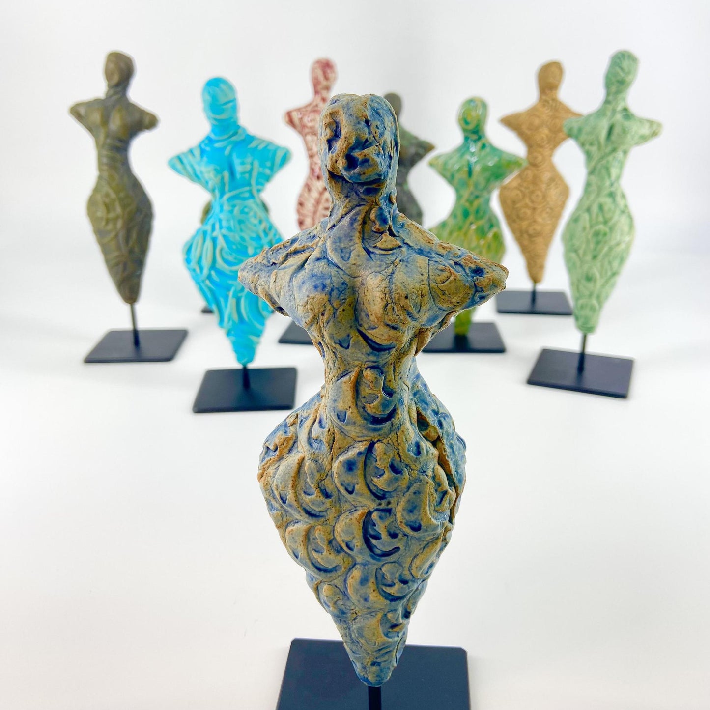 Sculpture - "Chick-o-Stick" - Female Form - Blue
