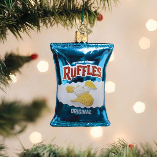 Ornament - Blown Glass - Ruffles Original Chips