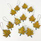 Earrings  - Maple Leaves - Enamel