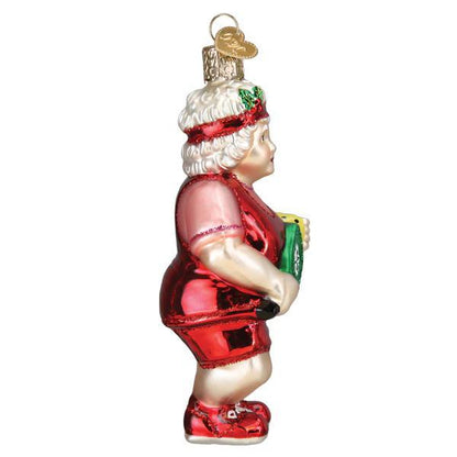 Ornament - Blown Glass - Pickleball Mrs. Claus