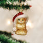 Ornament - Blown Glass - Santa's Kitten