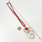 Necklace - Sterling/Leather/Dyed Coral