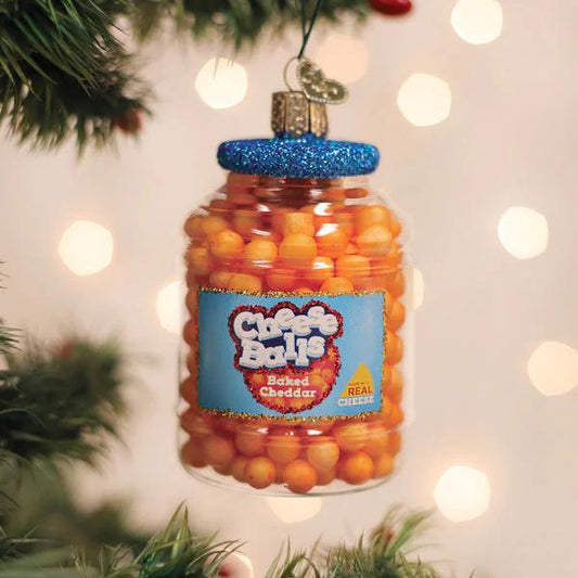 Ornament - Blown Glass - Cheese Balls