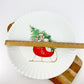 Platter - 16" "Paper Plate" Santa Paws - Melamine