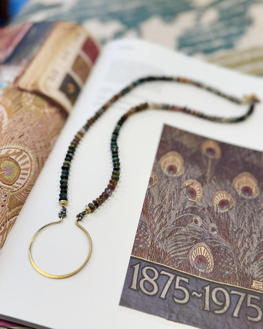 Necklace - Tourmaline - Gold on Brass