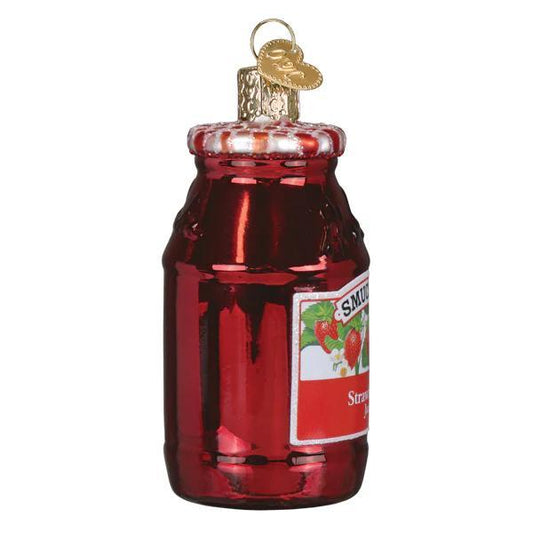 Ornament - Blown Glass - Smucker's Strawberry Jam