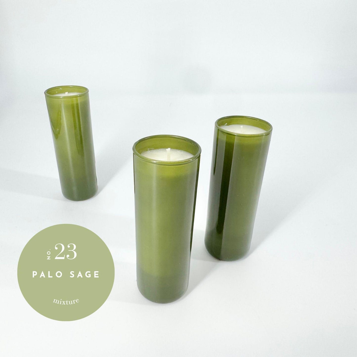 Candle - Palo Sage - 2 oz - Avocado Glass