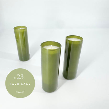 Candle - Palo Sage - 2 oz - Avocado Glass