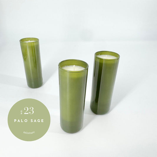 Candle - Palo Sage - 2 oz - Avocado Glass