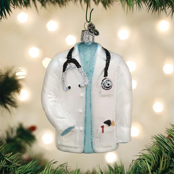 Ornament - Blown Glass - Doctor's Coat