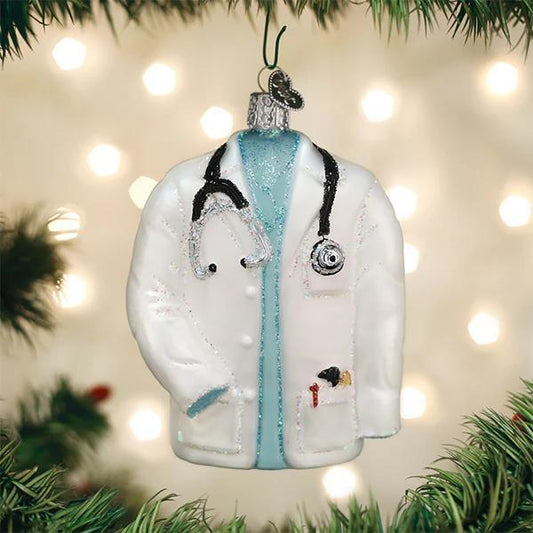 Ornament - Blown Glass - Doctor's Coat