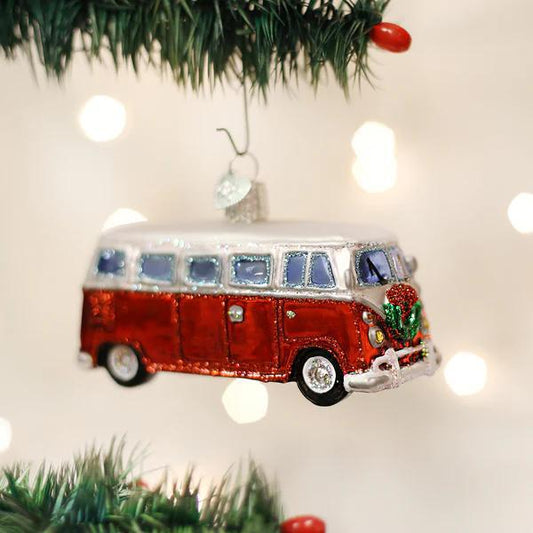 Ornament - Blown Glass - Camper Van