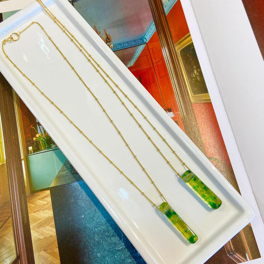 Necklace - Mosaic Reclaimed Glass - Wine