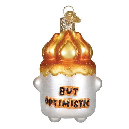 Ornament - Blown Glass - Burnt-Out Marshmallow
