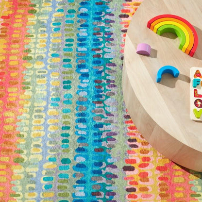 Rug - Machine-Washable - Paint Chip Multi