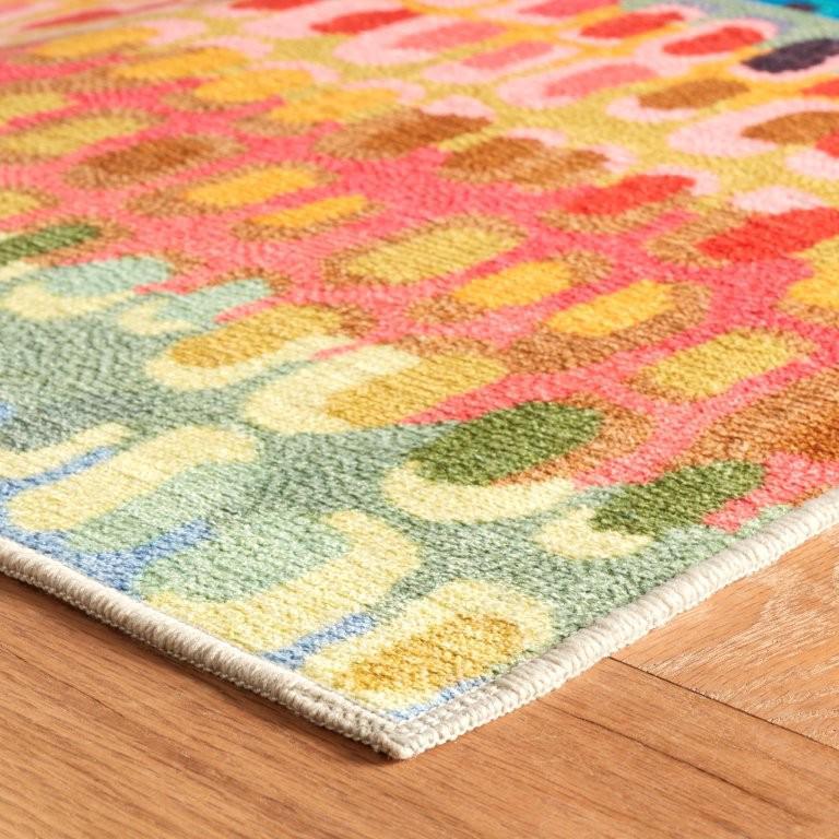 Rug - Machine-Washable - Paint Chip Multi