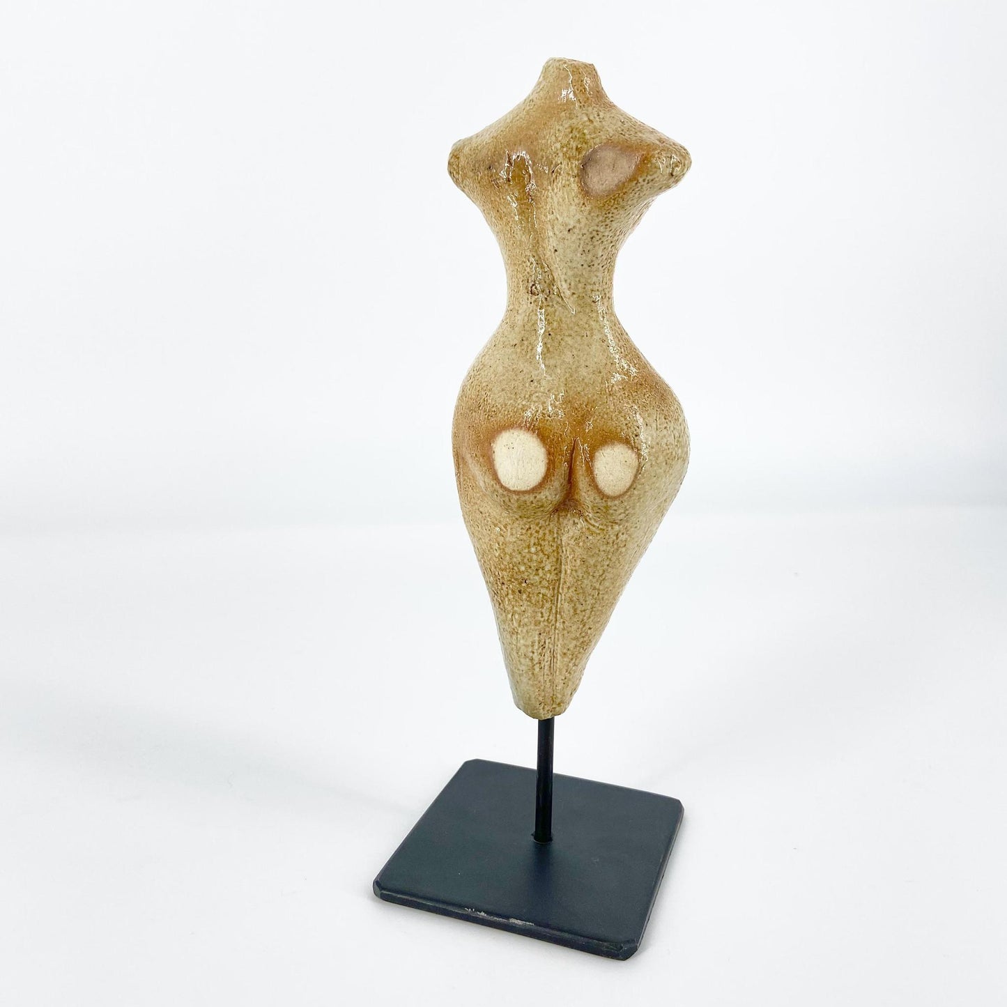 Sculpture - "Chick-o-Stick" - Female Form - Cream/Brown