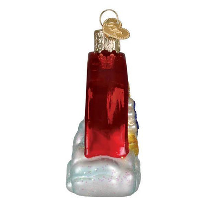 Ornament - Blown Glass - Pawprints on my Heart