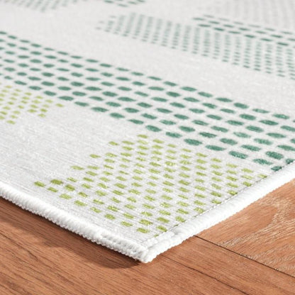 Rug - Machine-Washable - Tread Lightly Green