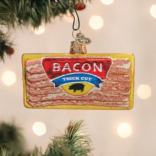 Ornament - Blown Glass - Pack of Bacon