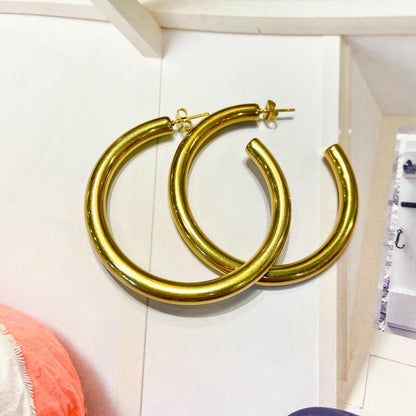 Earrings - Waterproof Gold on Stainless Steel - "Sara"