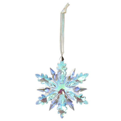Ornament - Blown Glass - Radiant Crystal Snowflake