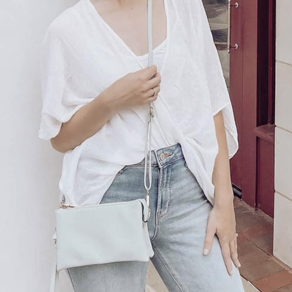 4 in 1 Handbag - Crossbody/Clutch/Wristlet - Mustard