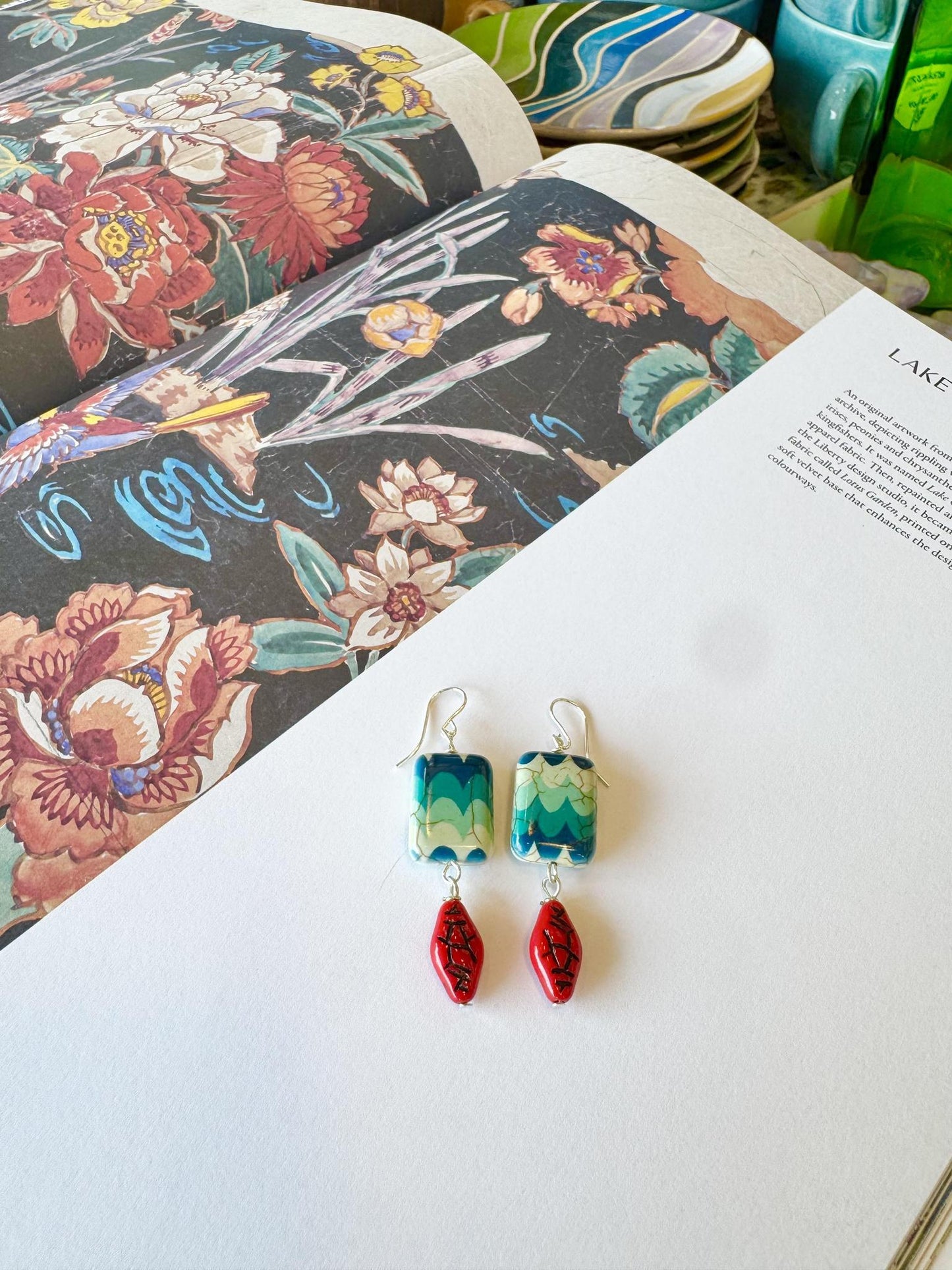 Earrings - Beaded Originals - Blue Waves