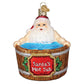 Ornament - Blown Glass - Santa's Hot Tub