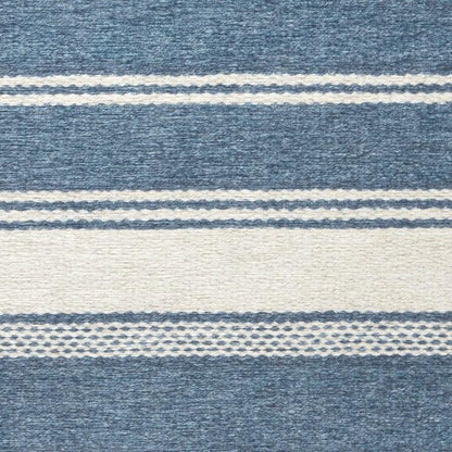 Rug - Machine Washable - Bowman Stripe Blue
