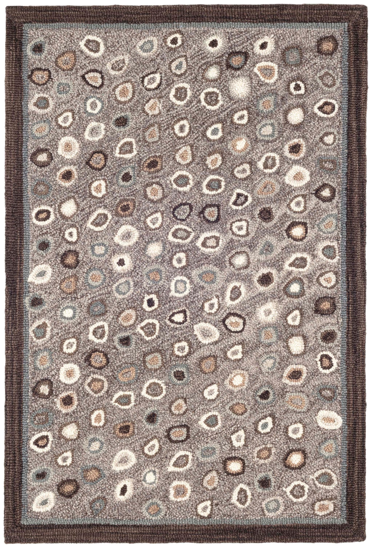 Rug - Micro Hooked Wool - Cat's Paw Grey