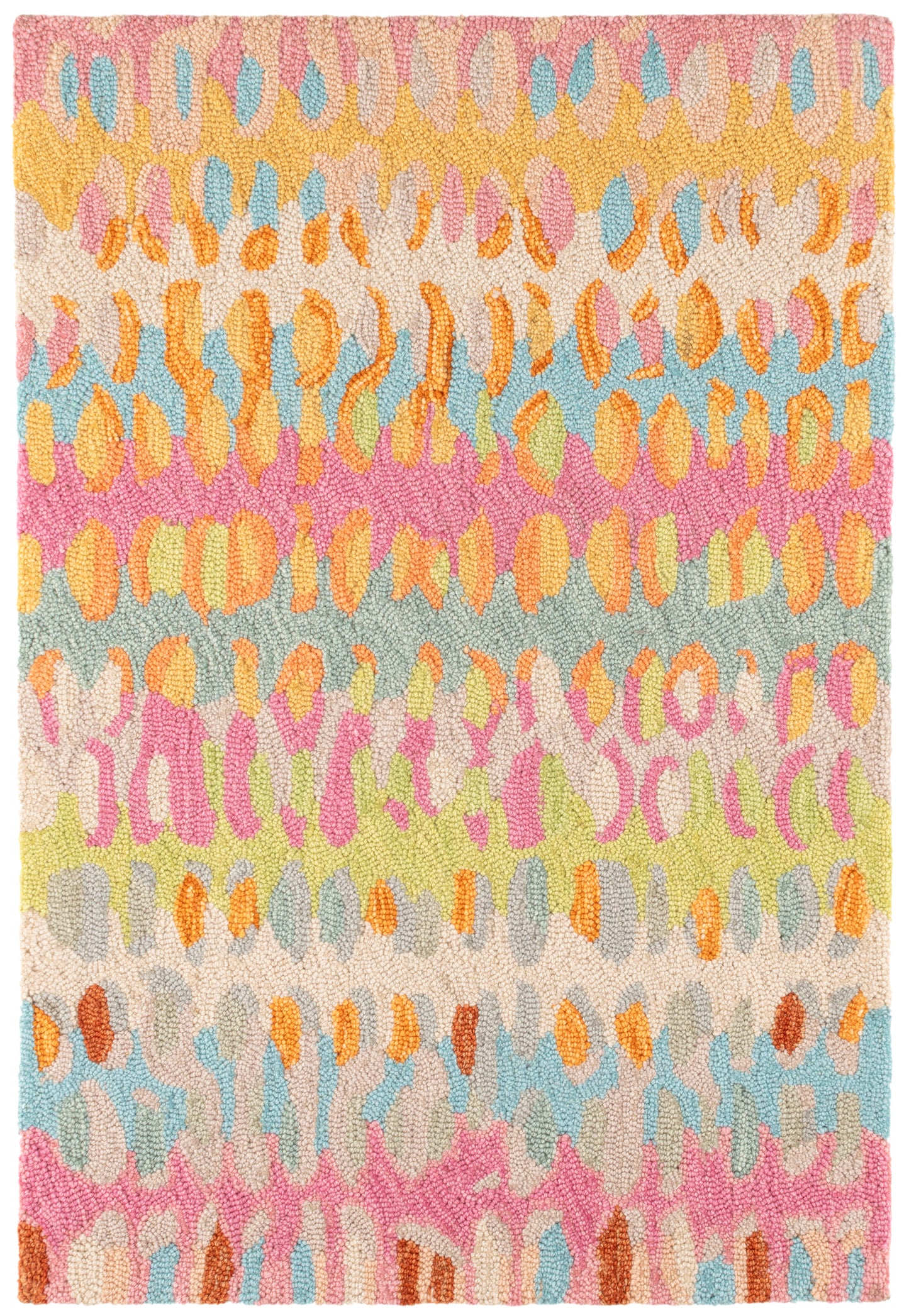 Rug - Micro Hooked Wool - Paint Chip Confetti