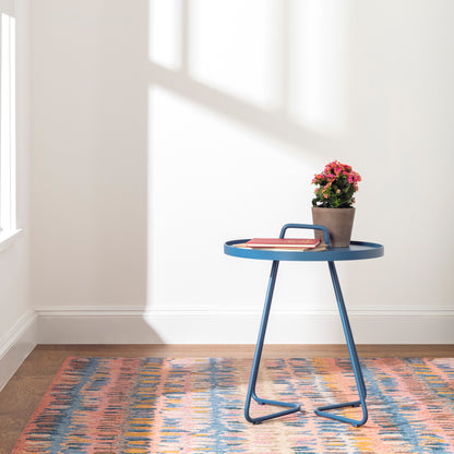 Rug - Micro Hooked Wool - Paint Chip Coral