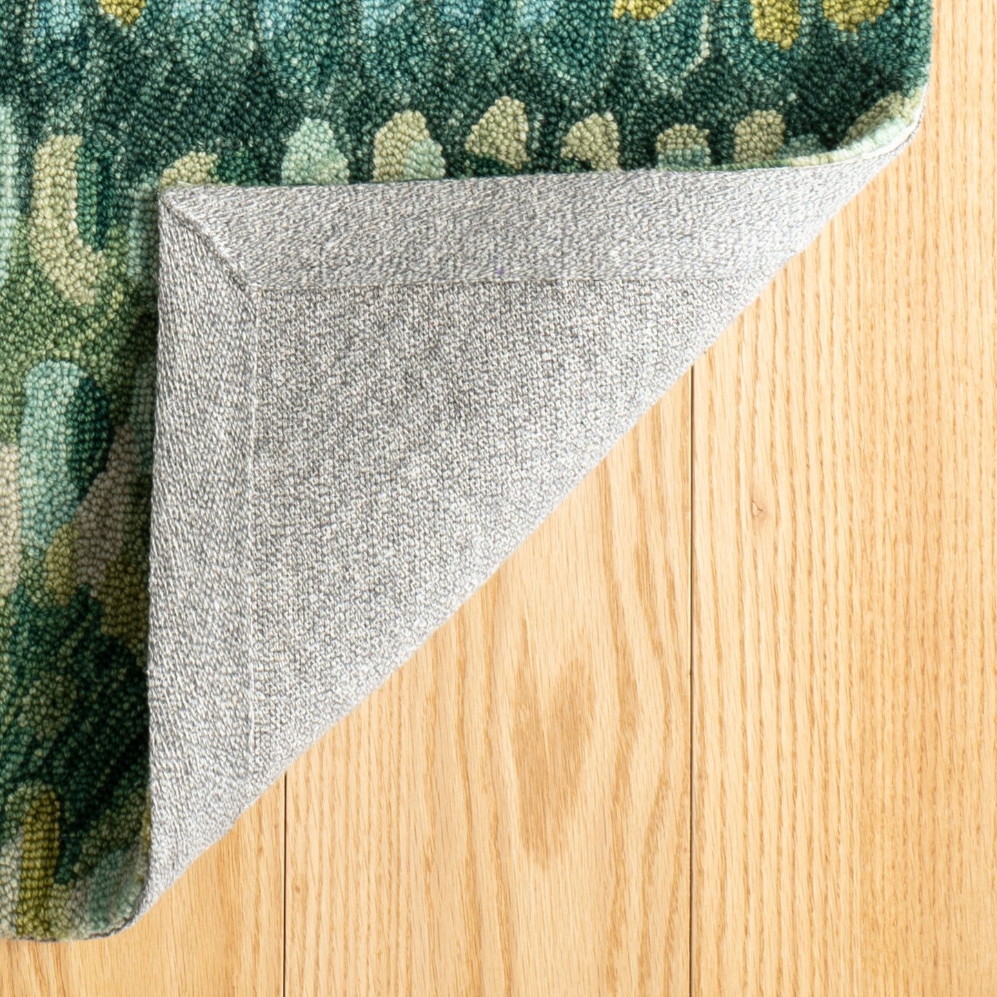 Rug - Micro Hooked Wool - Paint Chip Moss