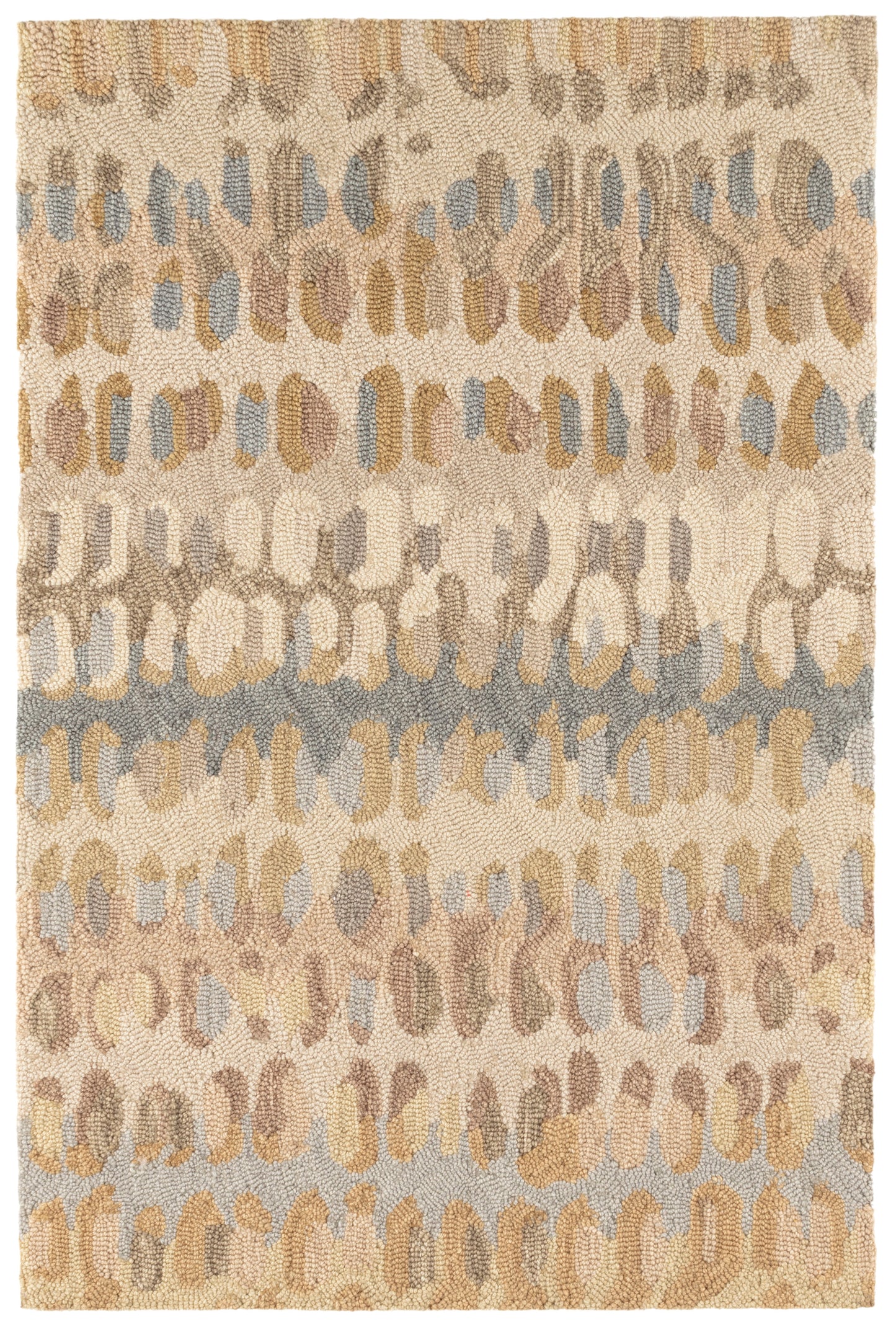 Rug - Micro Hooked Wool - Paint Chip Natural