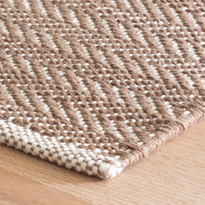 Rug - Woven Cotton - Herringbone Stone