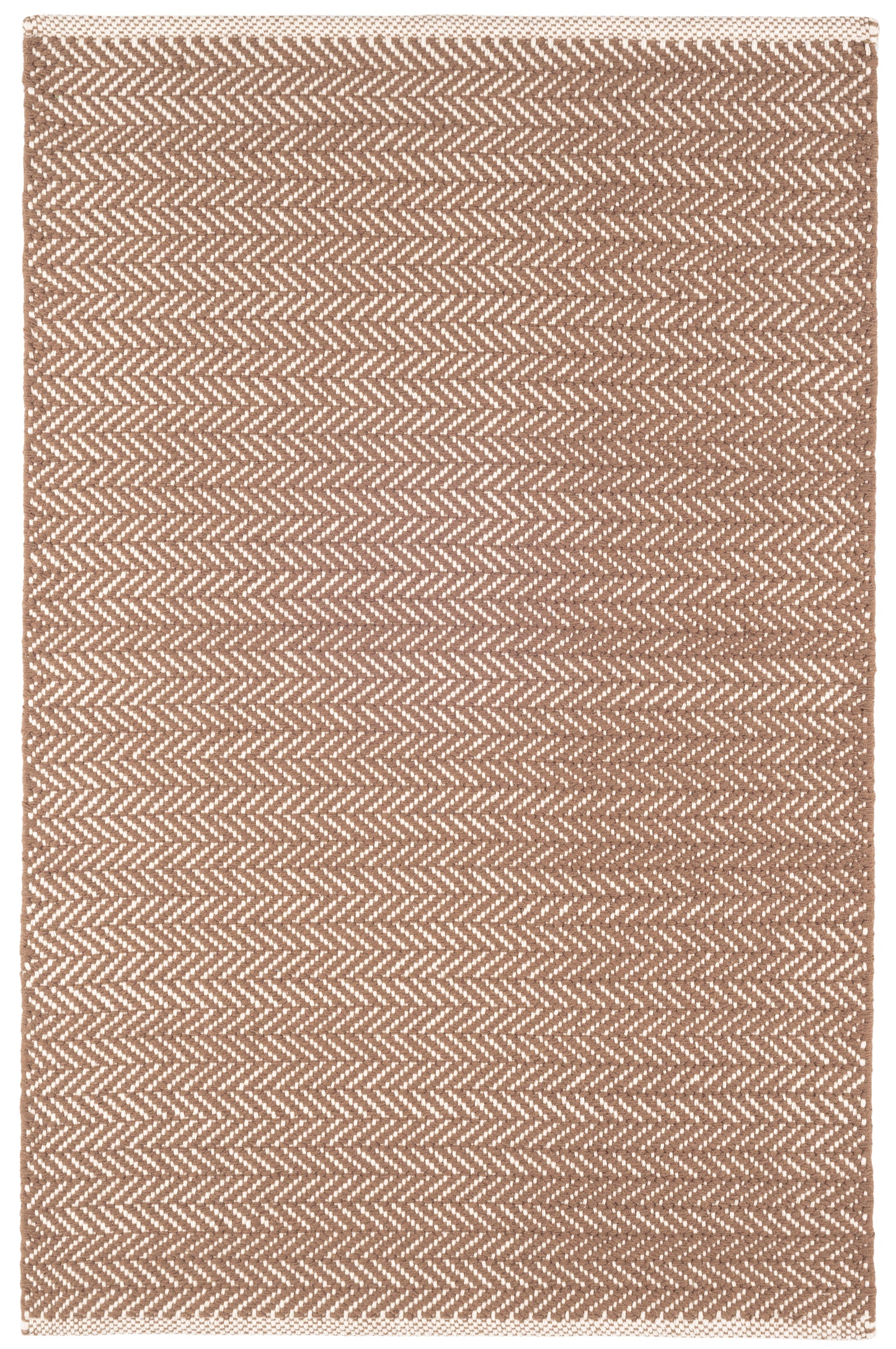Rug - Woven Cotton - Herringbone Stone