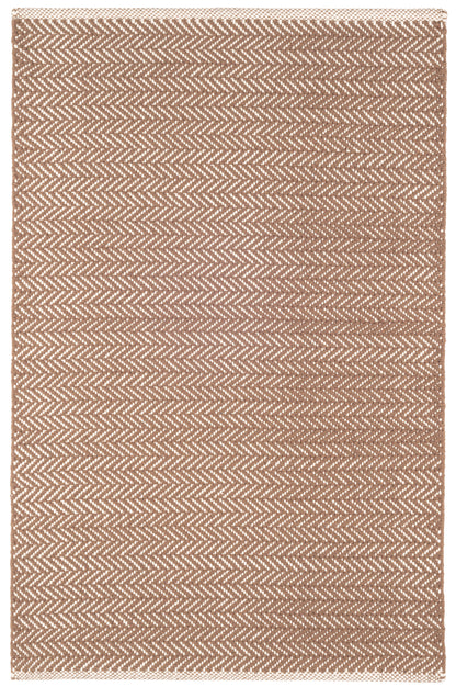 Rug - Woven Cotton - Herringbone Stone