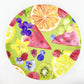 Plate - Citrus Fruit on Green - Melamine - 9"