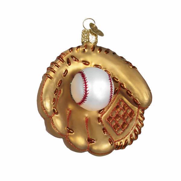 Ornament - Blown Glass - Baseball Mitt