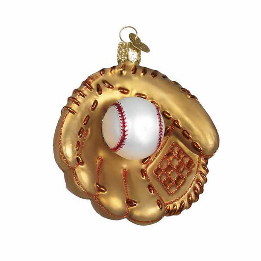 Ornament - Blown Glass - Baseball Mitt