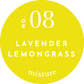 Candle - Lavender Lemongrass - 2 oz - Yellow Glass