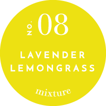 Candle - Lavender Lemongrass - 2 oz - Yellow Glass