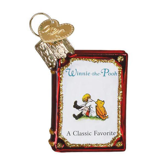 Ornament - Blown Glass - Mini Winnie-the-Pooh Book
