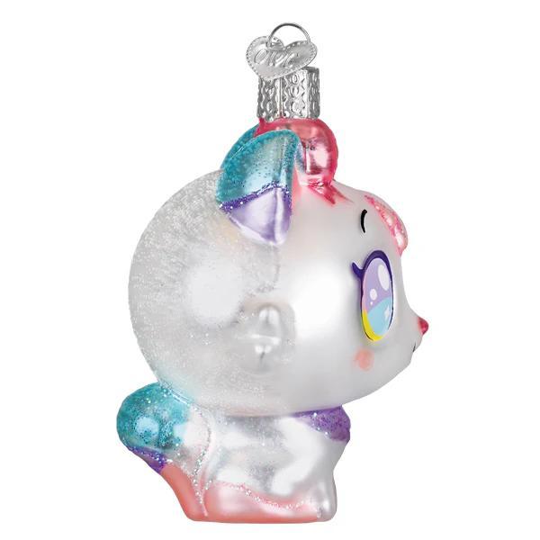 Ornament - Blown Glass - Kawaii Cat