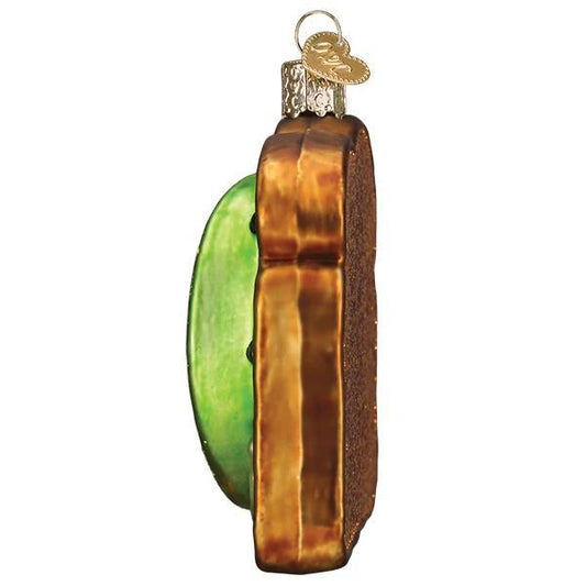 Ornament - Blown Glass - Avocado Toast