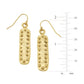 Earrings - Bar w/ Dots - 24kt Gold Plated